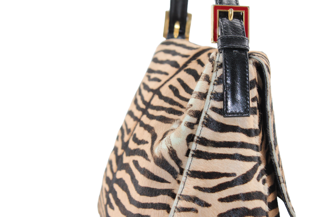 Fendi Zebra Calf Hair Mamma Baguette