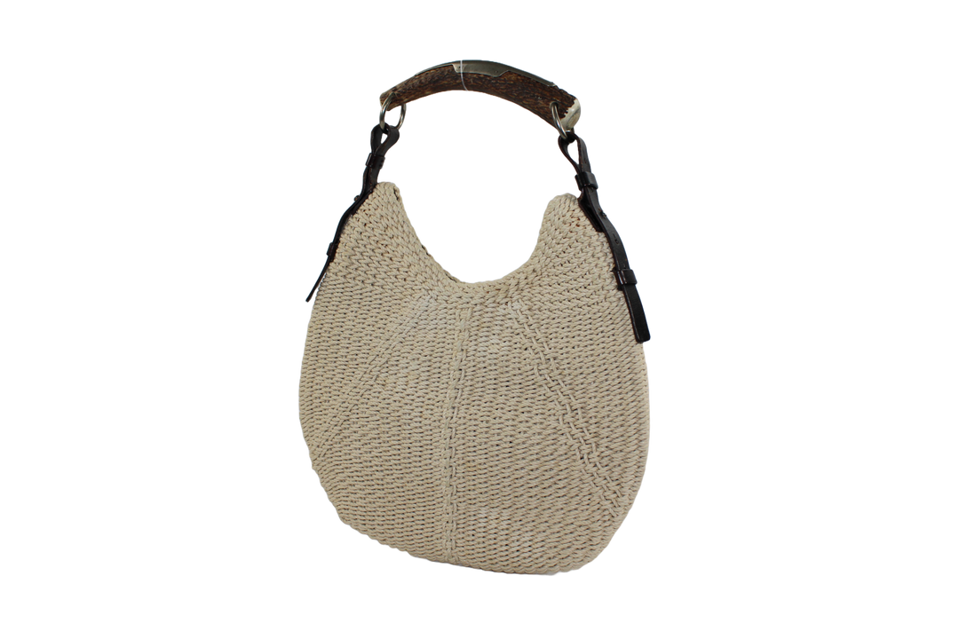 YSL Rive Gauche Macrame Mambosa Hobo