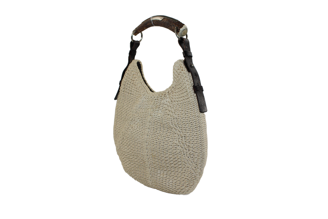 YSL Rive Gauche Macrame Mambosa Hobo